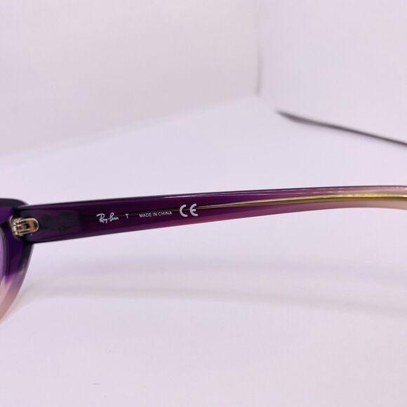 Ray-Ban Authentic Eyeglasses RB 5242 5071 51 [] 18 140 MM Purple Translucent - Picture 5 of 9